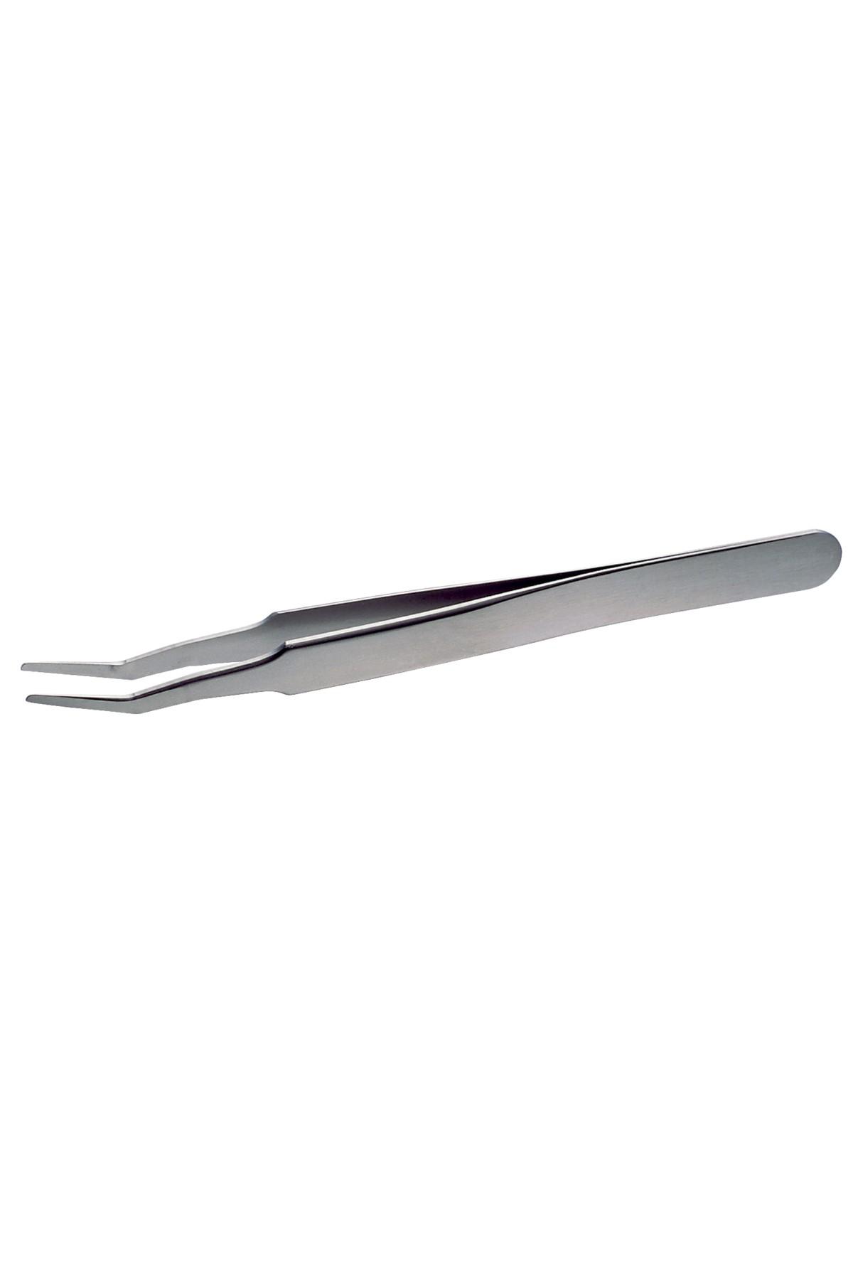 Lindström SMD tweezers antimagnetic in stainless steel high precision with grip angle of 60° 120mm