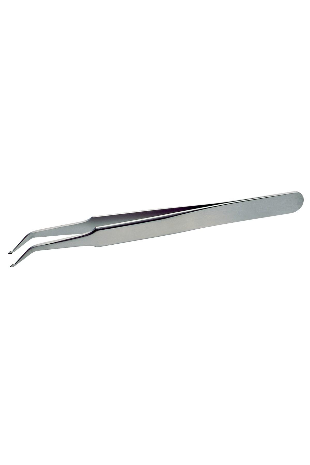 Lindström SMD tweezers antimagnetic in stainless steel high precision with knurled tips 115mm