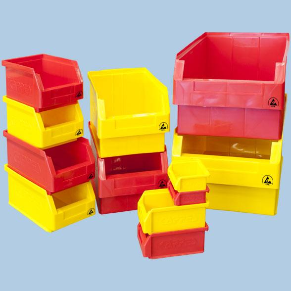 Safe-STAT storage box yellow 350x200x200mm; size 3