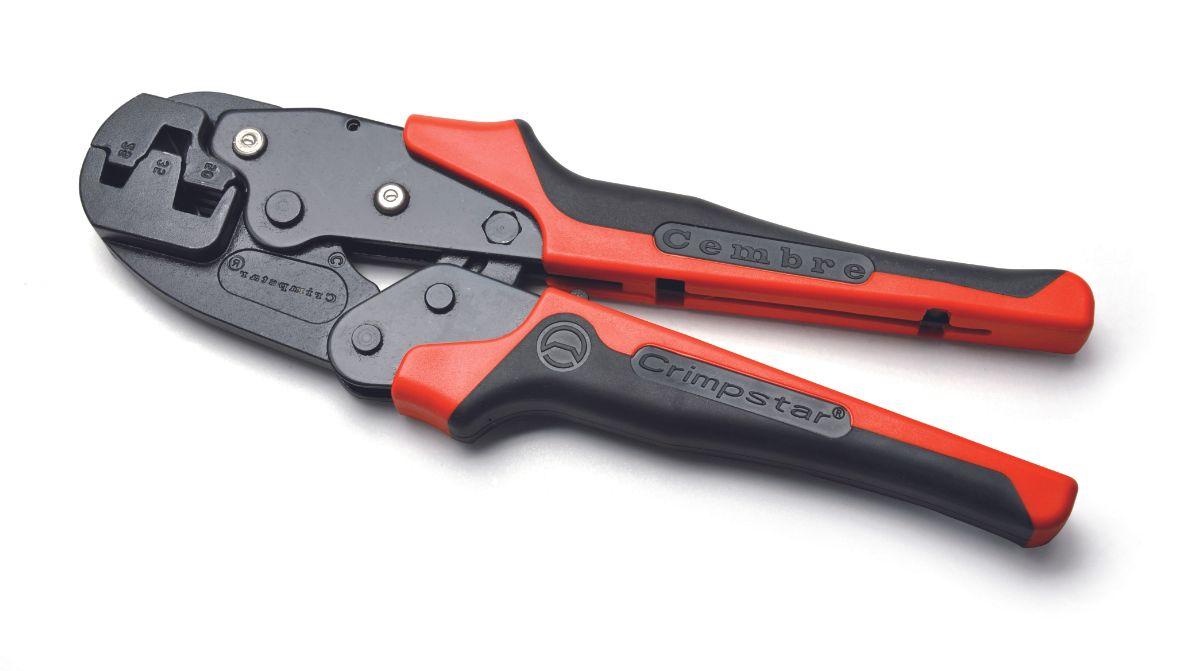 Crimping pliers for terminal tubes 25-50mm² - trapezoidal crimping