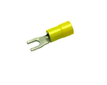 Yellow fork cable lug 4-6qmm / M12