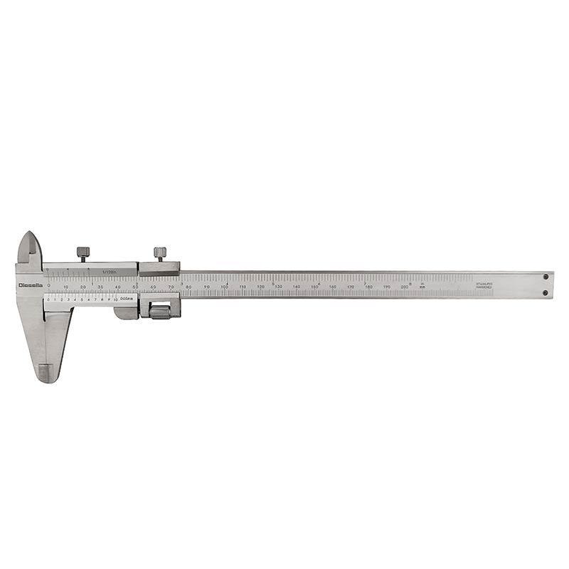 Diesella Caliper 0-150 mm x 0,05 mm, with locking screw.