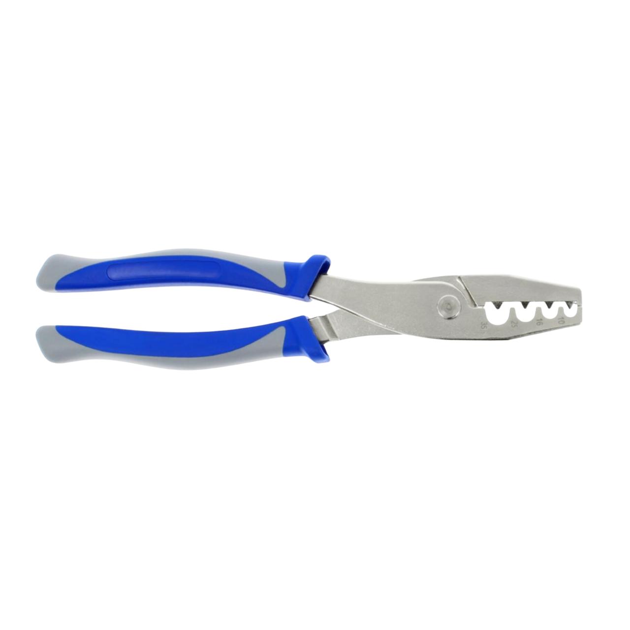 Crimping pliers for terminal tubes 10-35mm²