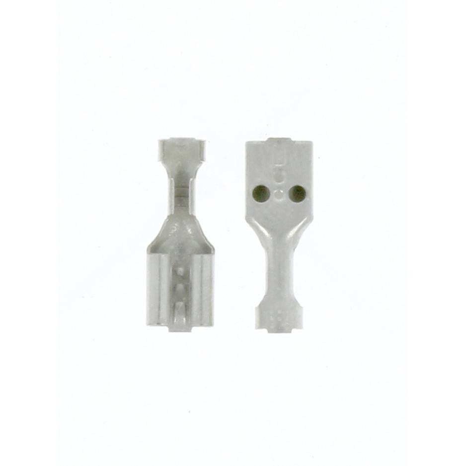 Flat plug female uninsulated 4.8x0.8 tinned 0.5-1.5mm² DIN46247 / DIN46330