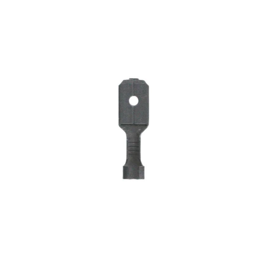 Flat plug male uninsulated 6.3x0.8 tinned 0.5-1.5mm² DIN46248 / DIN46343