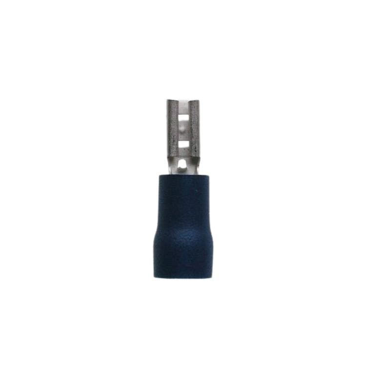 Flat plug insulated female blue 1.5-2.5mm²-2.8x0.8mm