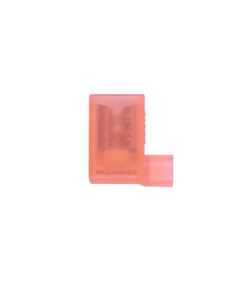 Angle flat connector fully insulated 0.5-1.5mm²- 6.3x0.8mm