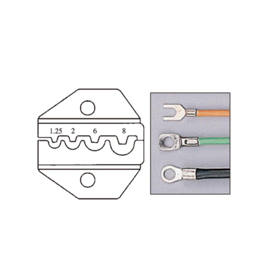 Press die for uninsulated cable lugs 0.5-10mm² t / K10C