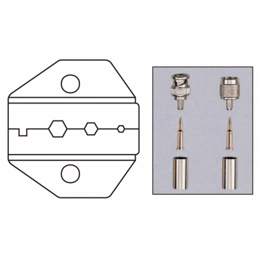 Press pliers for Coax-connectors RG-174 & Mini 59