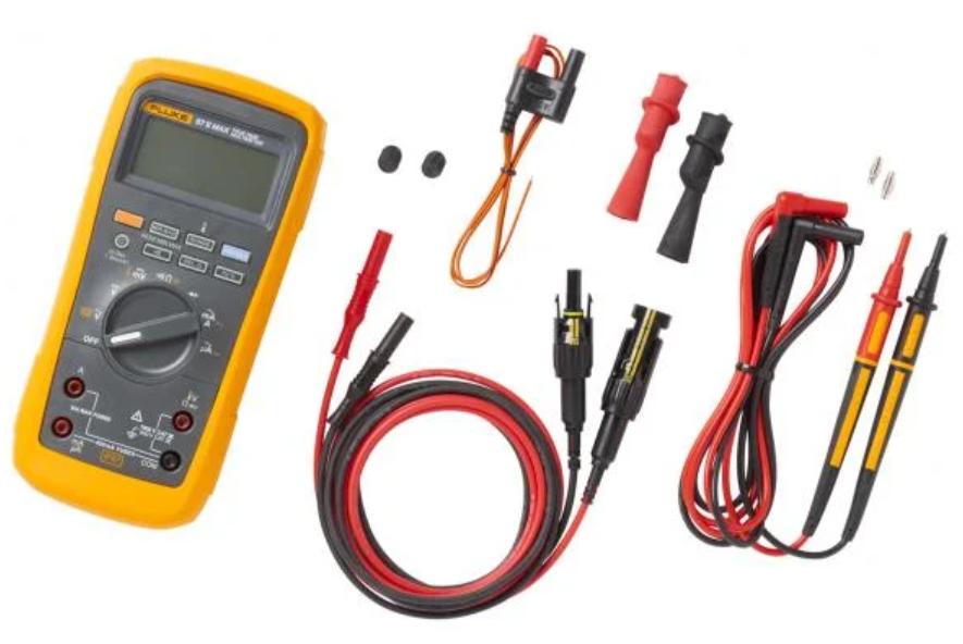 Fluke 87V MAX DMM med MC4-testkabelset