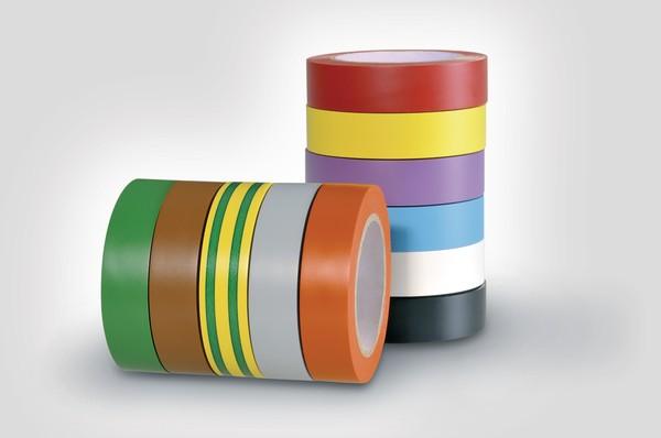 Vinyl electric tape mix color HTAPE-FLEX15-15x10 10 rolls, 10 colors