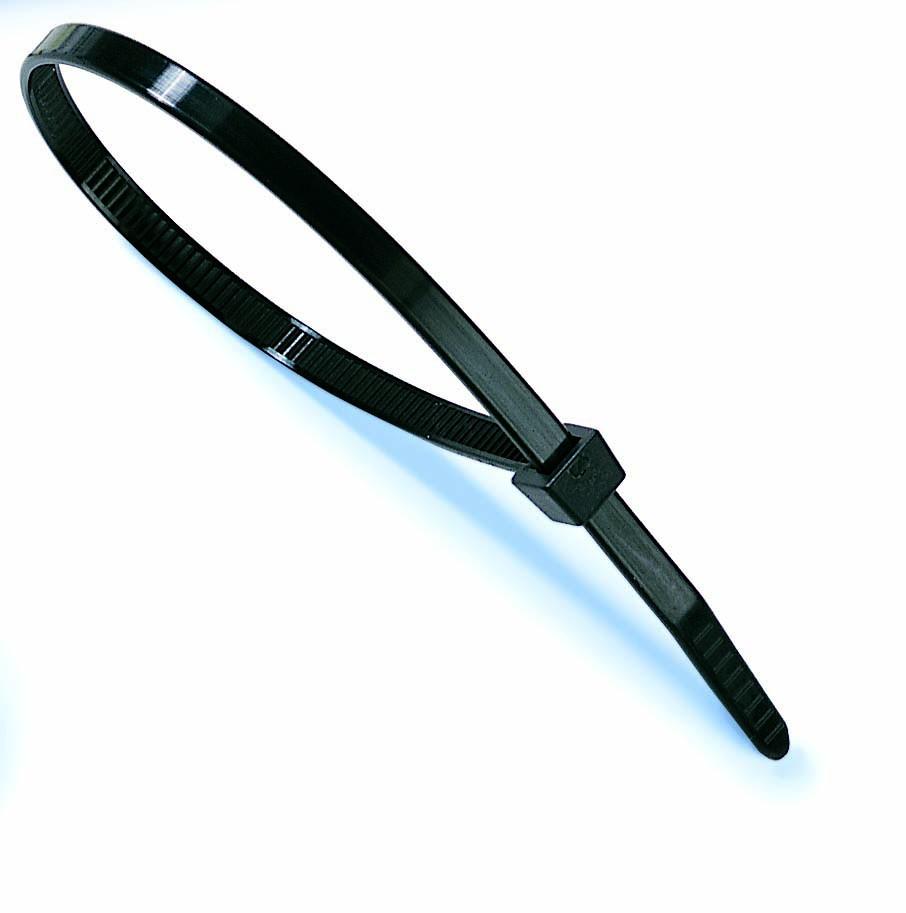 Cable tie black 7.6x465mm; pack. m / 100pcs.