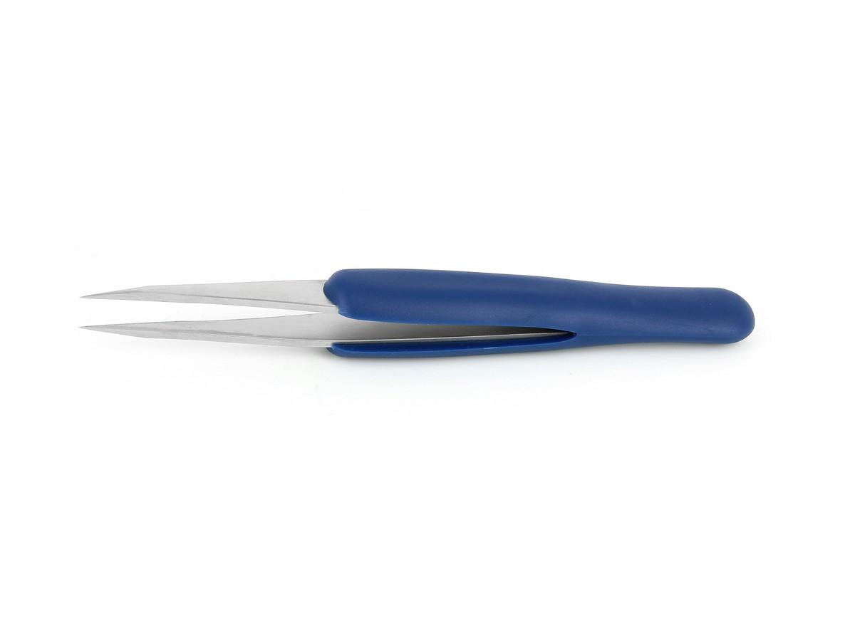 Tweezers ESD ERGO handle 120mm thick tip