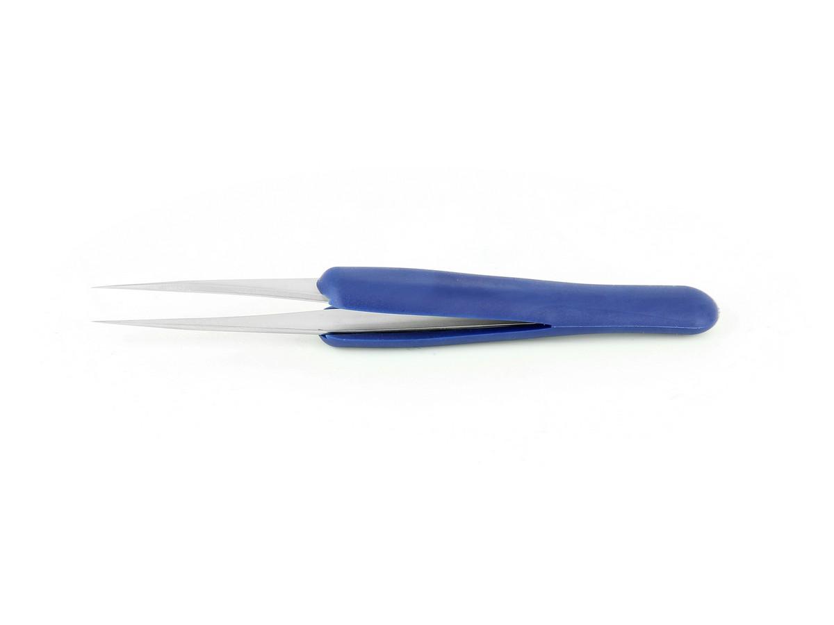 Tweezers ESD ERGO handle 125mm thin tip