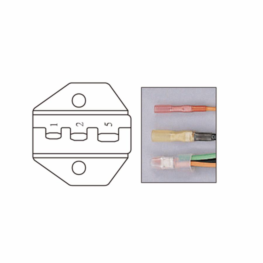 Press die for insulated end connector, press sleeves w / shrink, mm 0.5-6.0 mm² t / K10C