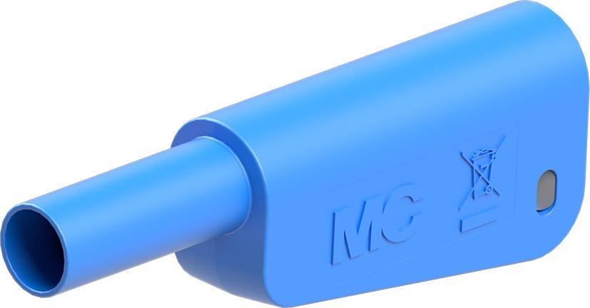 Insulation for banana plug KT-SL-4-39 Ø4mm BLUE for 1mm² cord. t/SLQ-4x +SLM-4x