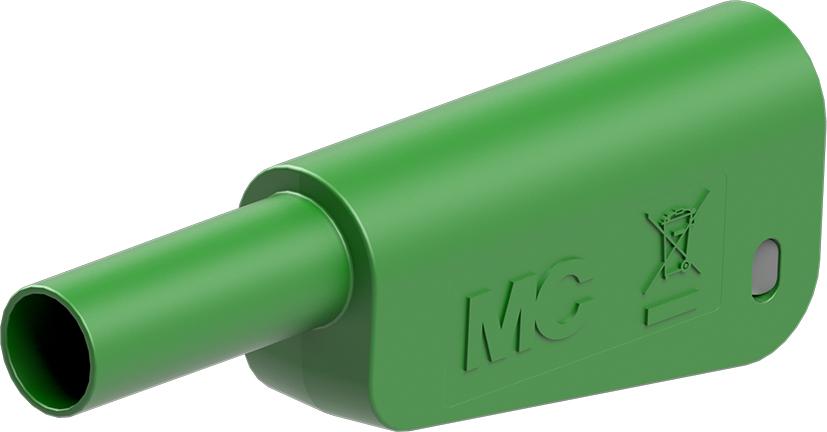 Insulation for banana plug KT-SL-4-39 Ø4mm GREEN for 1mm² cord. t/SLQ-4x +SLM-4x