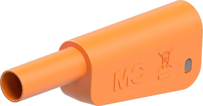 Insulation for banana plug KT-SL-4-39 Ø4mm ORANGE for 1mm² cord. t/SLQ-4x +SLM-4x