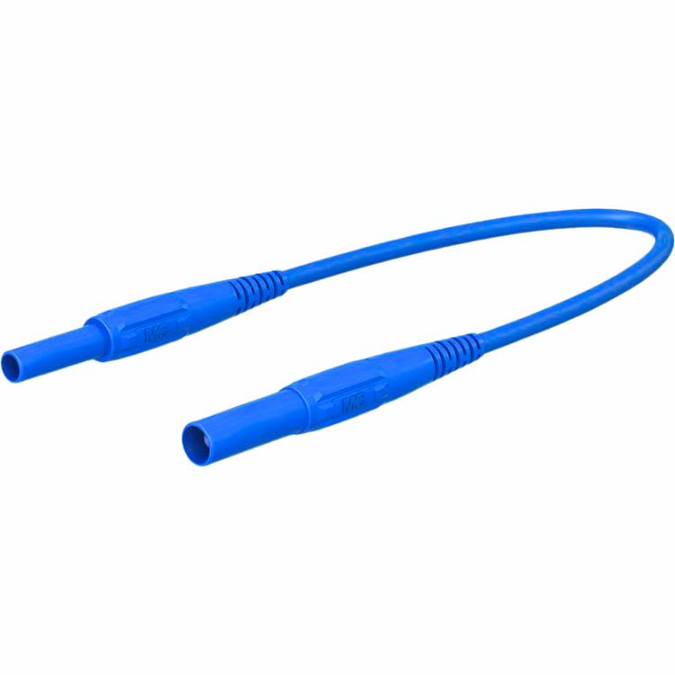 Extends cord. Silicone 100cm XKS-414 BLUE plug/socket CATIII 1000V 19A