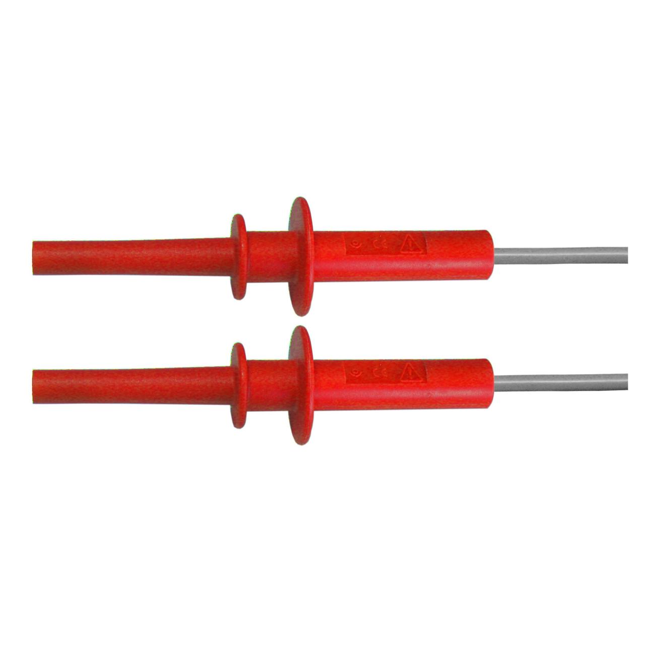 Test lead 5kV w/Ø4mm plug 100cm red, max 10A