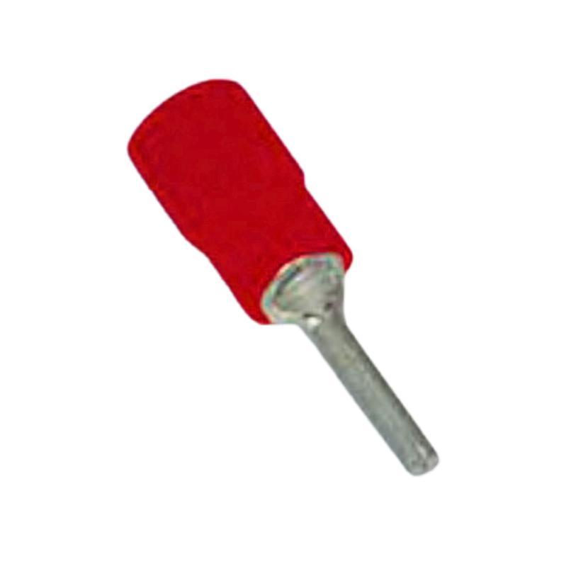 Cable lug rigid insulated red 0.5-1mm²-Ø1.9mm-L9mm; DIN46231 / UL-APPROVED