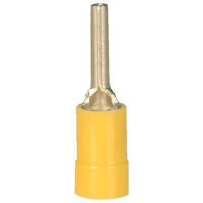 Cable lugs rigidly insulated yellow 4-6mm²-Ø2.7mm-L17mm; DIN46231 / UL-APPROVED