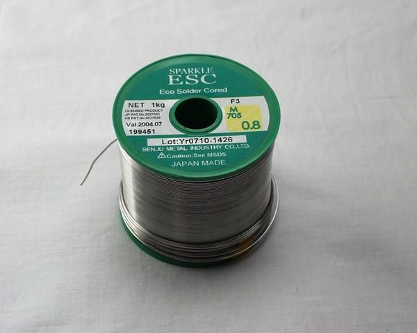 Tin coil 3.0mm 5kg without flux lead-free, Sn96.5Ag3.0Cu0.5