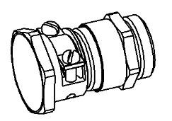 Cable gland MS w / relief. + trumpet. M16 ø2-9mm