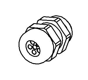 SIB Z6723205 cable gland Grey Polyamide