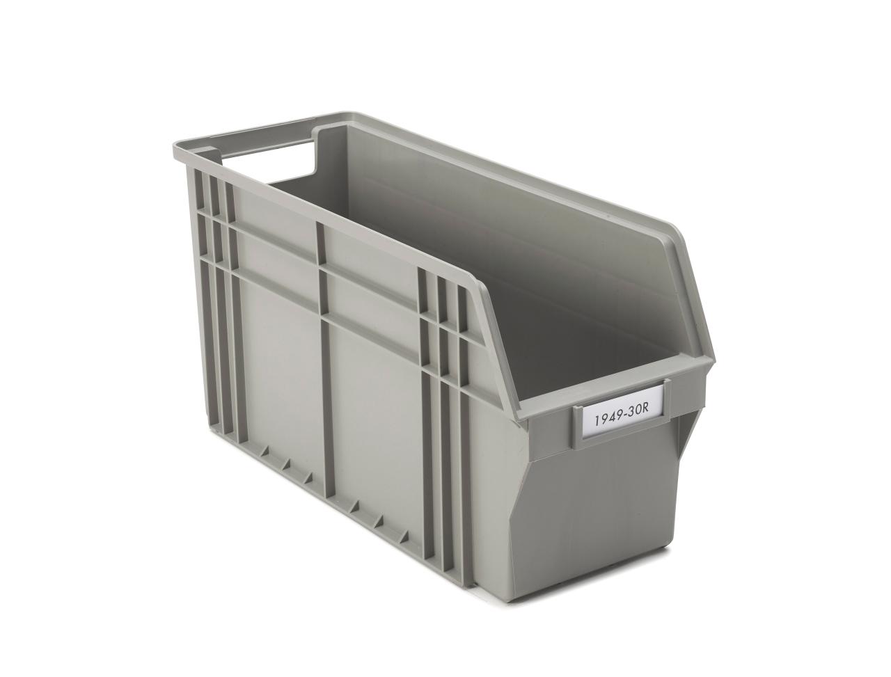 Kennoset storage bin 185x490x250 stackable, grey