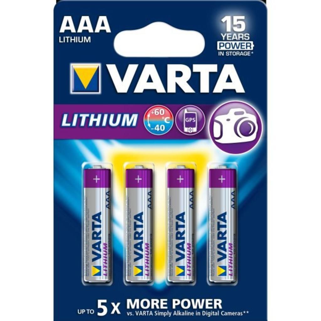 Varta 4x AAA Lithium Single-use battery