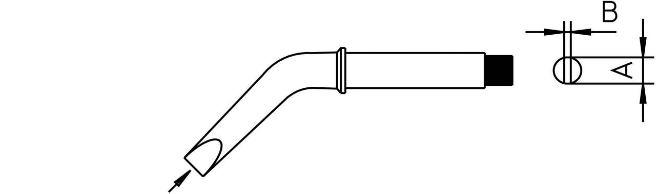 Soldering Tip Chisel bent 425°C