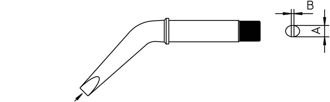 Soldering tip 5.0mm 370 °C 