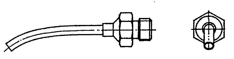 Round Nozzle Long, Bent