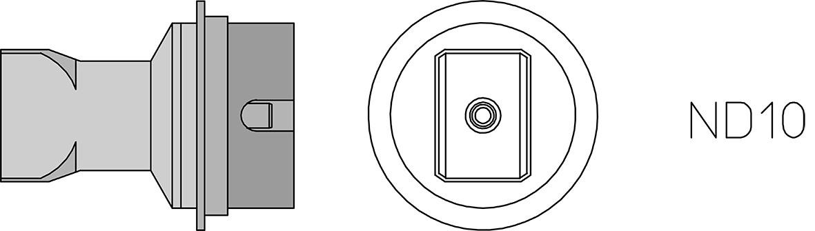 ND 10 Hot air nozzle 14 x 10 mm