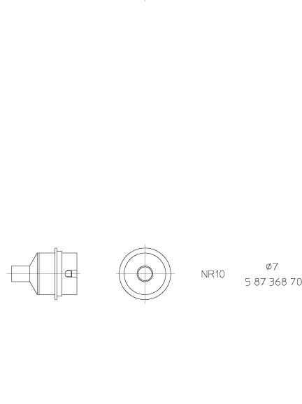 NR 10 Round nozzle, without vacuum Ø 7,0 mm