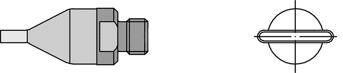 F06 Flat Nozzle for HAP 1 and HAP 200