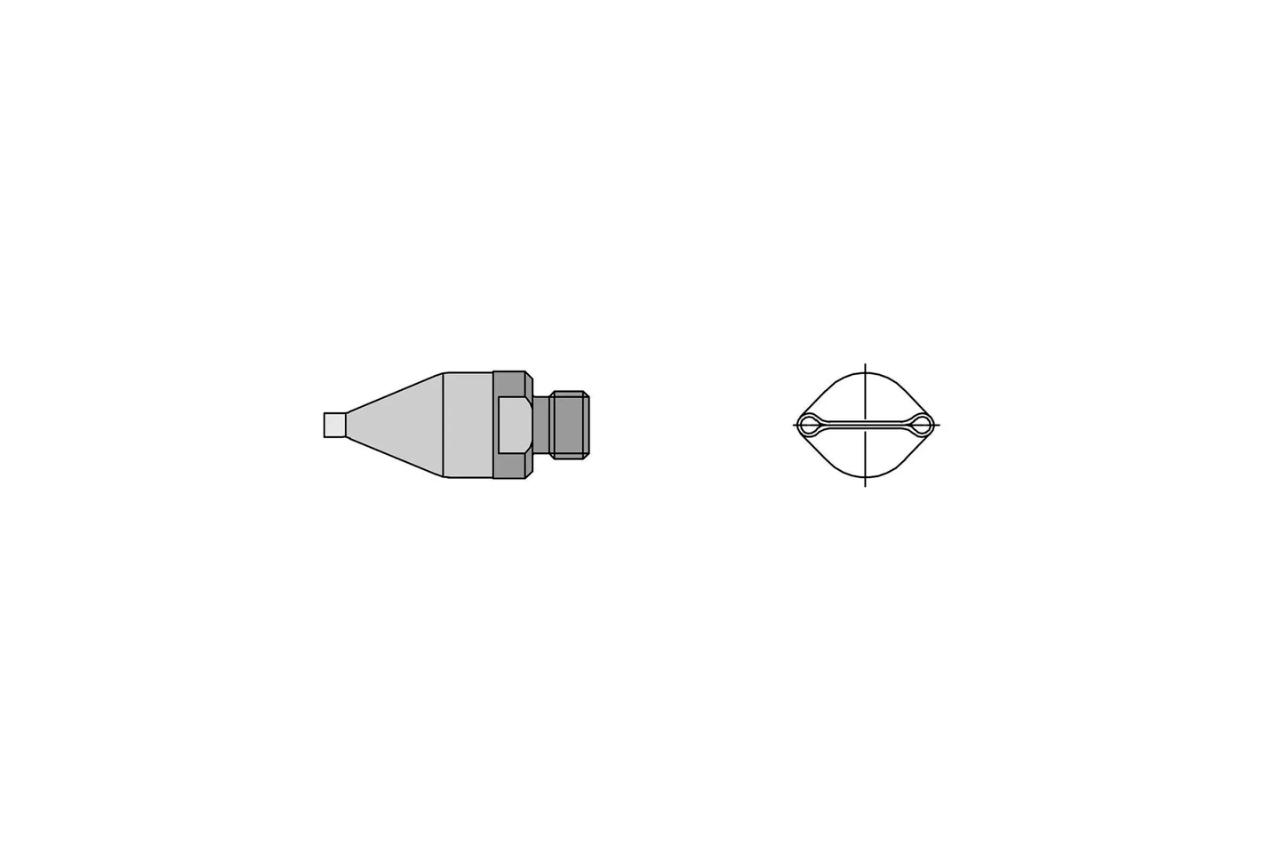 Dual Nozzle,  Diameter ø 1, 5 mm, Length C: 10 mm