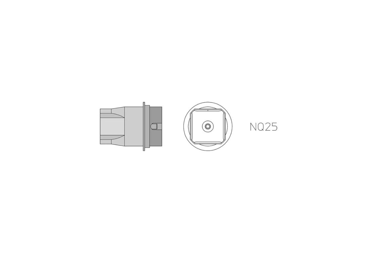 NQ 25 Hot air nozzle 18 x 18 mm, four sides heated (Type NQ)<br />