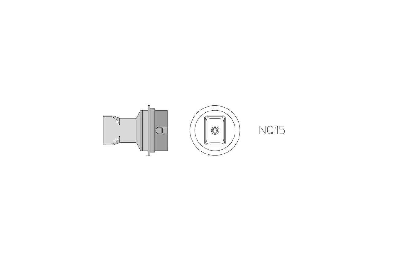 NQ 15 Hot air nozzle 14,5 x 10,0 mm, four sides heated (Type NQ)