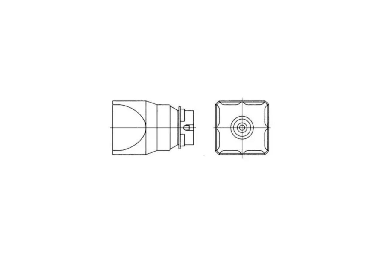 NQ Hot air nozzle 24 x 12 mm, four sides heated (Type NQ)