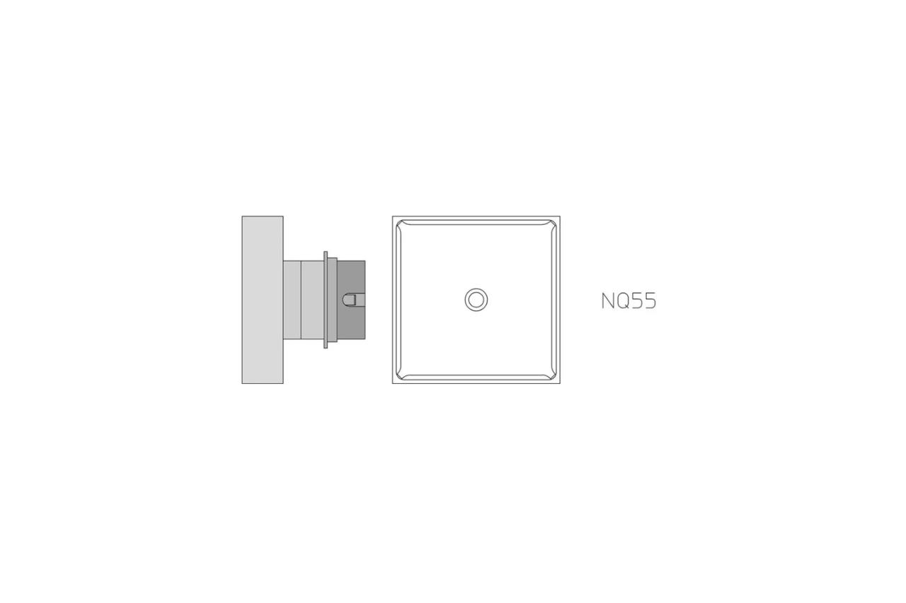 NQ 55 Hot air nozzle 43 x 43 mm, four sides heated (Type NQ)