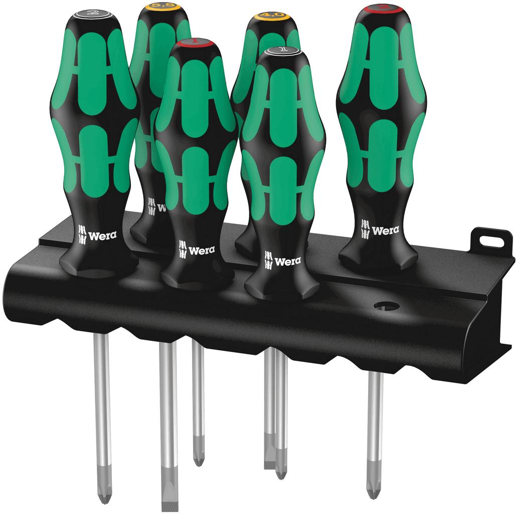 Wera 335/350/355/6 Kraftform Plus Set Standard screwdriver