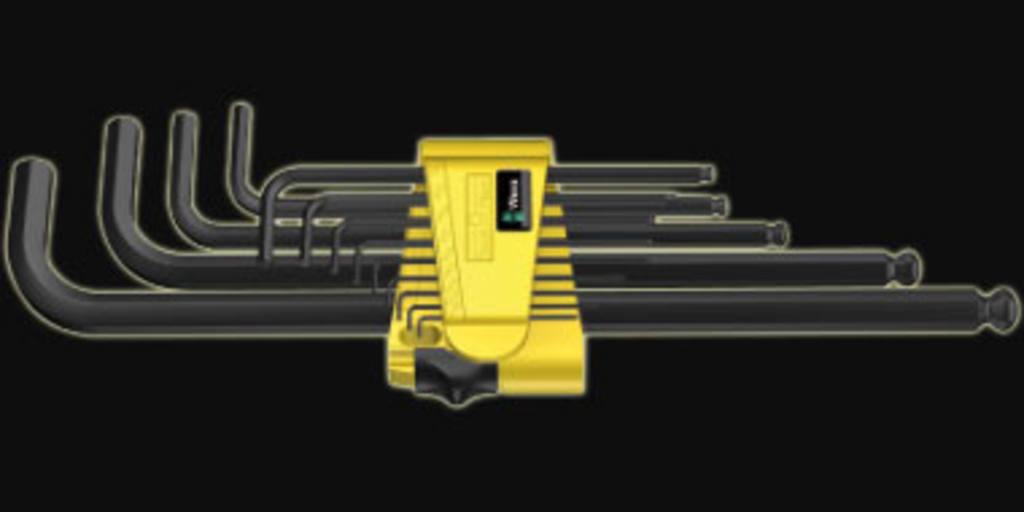 Wera 950/13 Hex-Plus Imperial 1 L-key set, imperial, BlackLaser