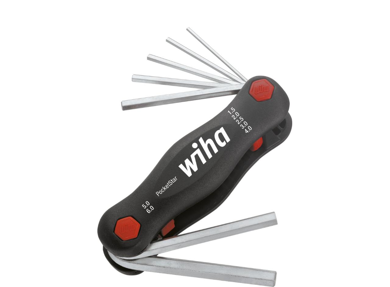 Wiha Multitool PocketStar Hexagon, 7 parts. SB version with suspension with euro hole (23037)