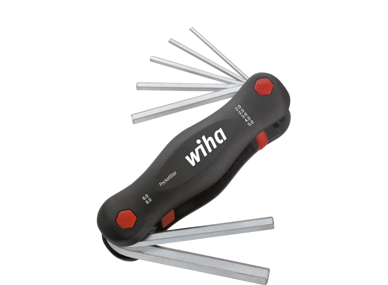 Wiha Multitool PocketStar Hexagon, 7 parts. SB version with suspension with euro hole (23041)