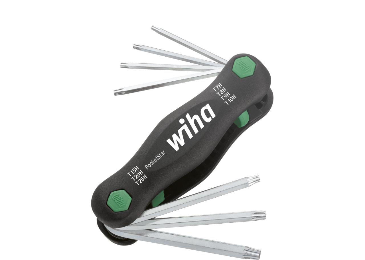 Wiha Multitool PocketStar TORX® Tamper Resistant (with drilling) with 7 parts. (25128)