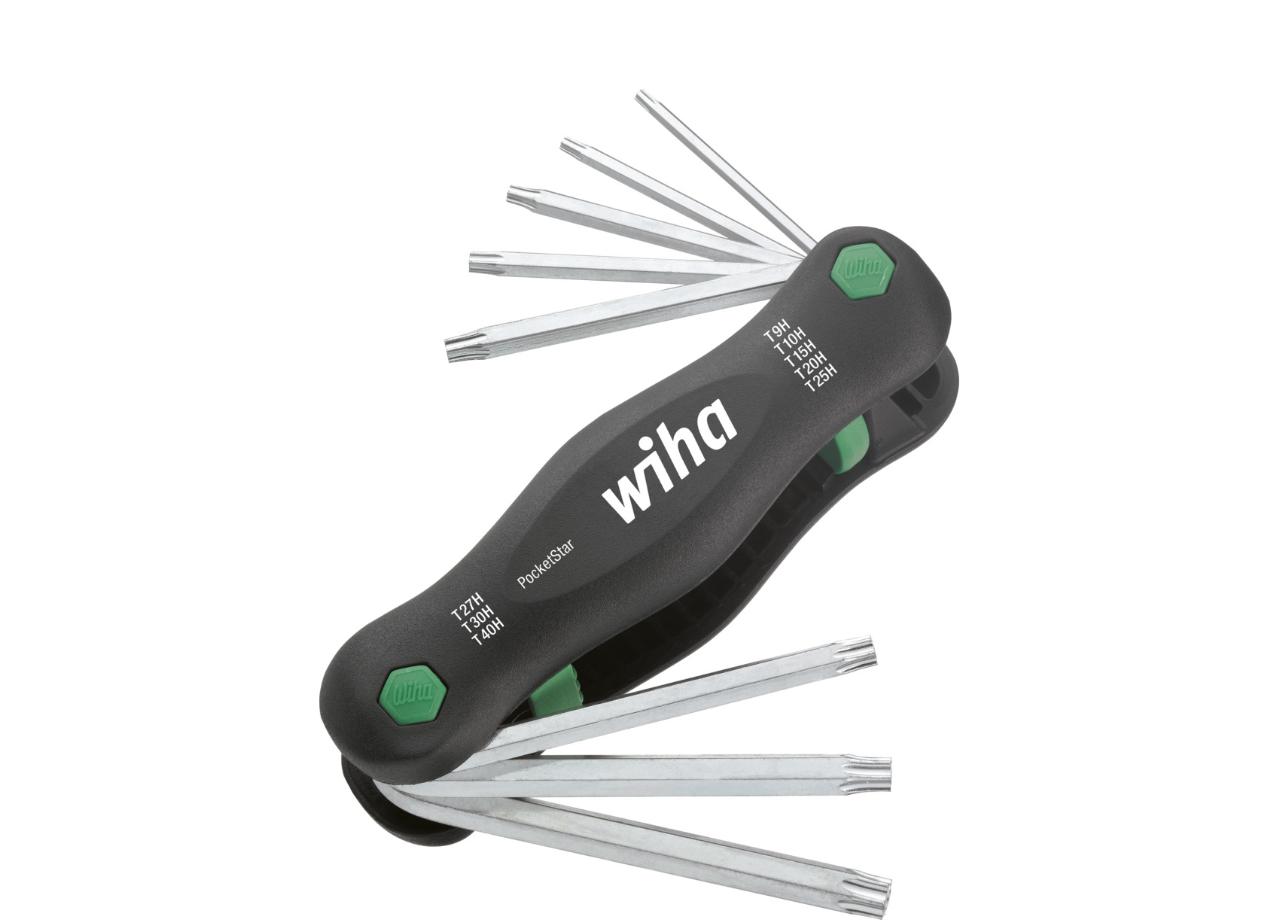 Wiha Multitool PocketStar TORX® Tamper Resistant (with drilling) with 8 parts. (25130)