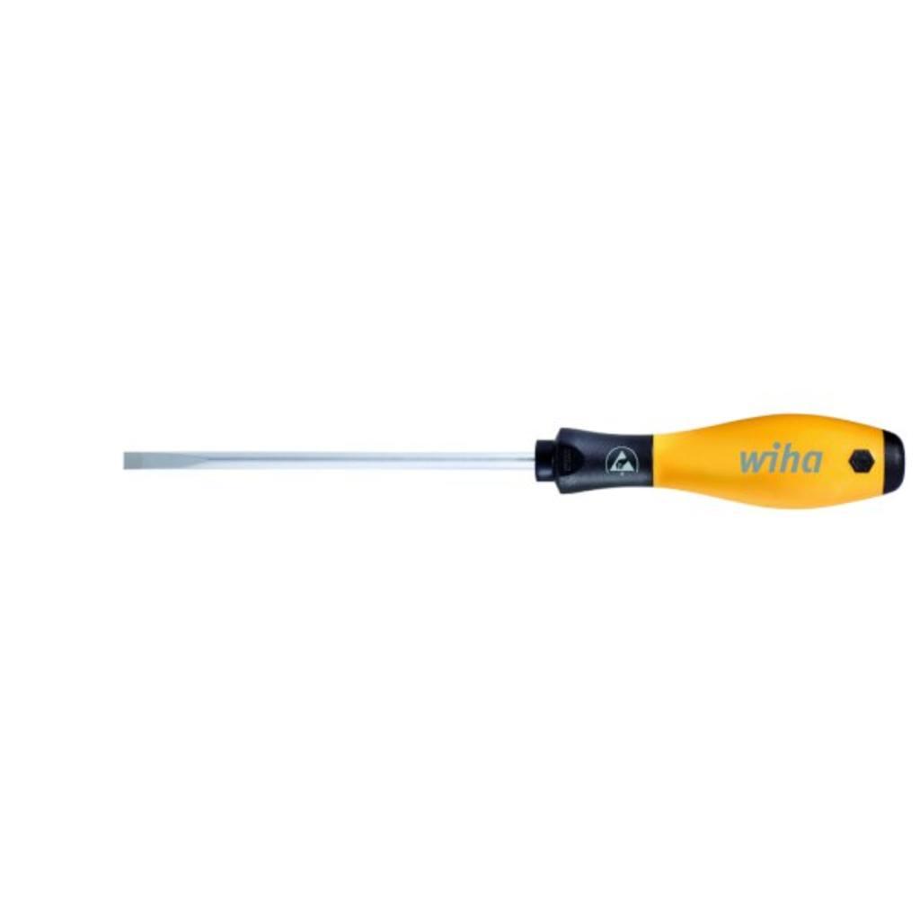 Wiha Screwdriver SoftFinish ESD Straight notch 5.5 mm x 125 mm (08182)