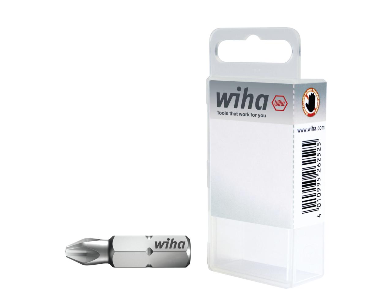 Wiha Bit set standard 25 mm Phillips (PH1) with 10 parts, 1/4 C6.3 in box (32055)